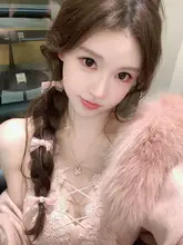 Vネックレーストリムキャミソールワンピース【ウエストシェイプ・ニット素材・女性用】
