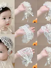 赤ちゃん用レースヘアバンド【通気性・プリンセススタイル・女児用・新生児用】