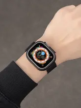 Apple Watch ケース クリア スケルトン ハーフカバー バンド Series 11 10 9 8 7 6 Ultra 2 対応