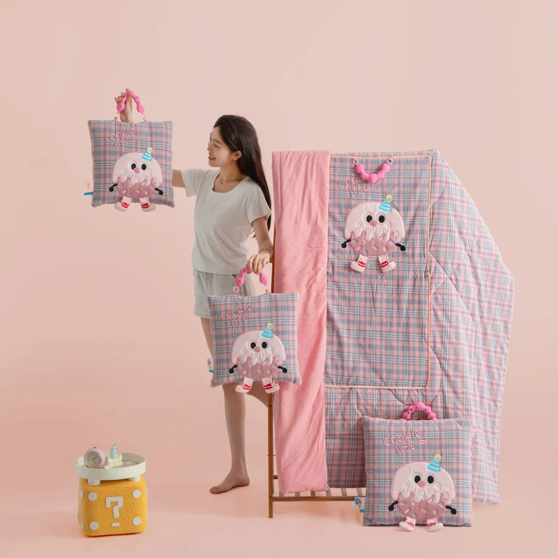 全棉製クッキーシリーズ抱き枕カバー：午睡や仮眠に最適な二合一デザインの使い方