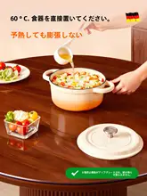 透明PVC製 テーブルマット【防水・防油・免洗・円形・クッション性のある保護版】