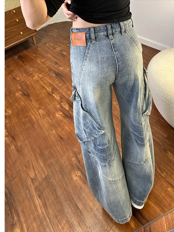 ヴィンテージ風デニムパンツ：直筒レトロブルーの夏用着こなしと実用性