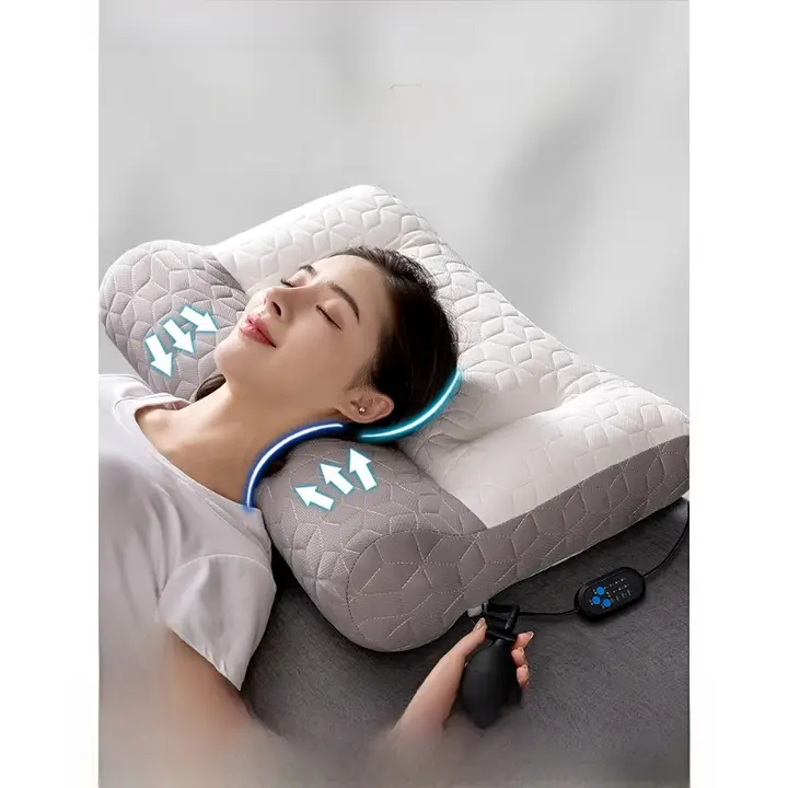 反引き乳ゴム枕【首サポート・マッサージ機能・睡眠用】