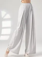 バレエ練習用 レディースパンツ【ゆったりフレア・古典舞踊・広がるシルエット】