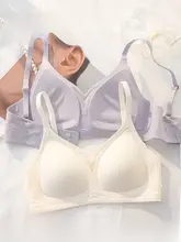 快適なデザインのノンワイヤーブラジャー【フランス風・薄手・大きい胸をカバー】