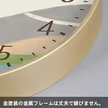 静音シンプルデザインのウォールクロック【リビング・寝室用・電波式・クォーツ】