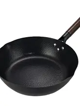 無塗装鉄製フライパン【手作りのうろこ模様・一人用・極上の柔らかさ】