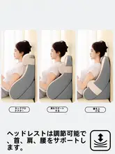快適なサポート！背もたれ用クッション【厚め・半身用・老齢者支援】