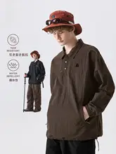 秋季向けのアウトドア半ラウンドファスナーPOLOシャツ【防水・速乾・長袖・ゆったりデザイン】