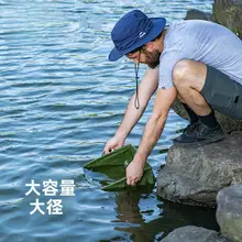 便利な折りたたみバケツ【アウトドア・洗面器・洗脚・釣り用】（セットアップ対応）