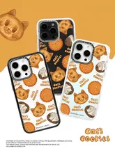 iPhone対応 マグネット式 カートゥーン携帯電話ケース【鏡面デザイン・全包カバー・衝撃吸収】