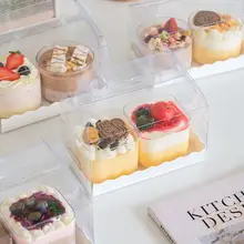 ケーキ用テイクアウトボックス【千層ケーキ・持ち運び便利・デザート用】