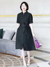 エlegantな新中式デザインのシルクドレス【イメージ：亀裂模様・ウエストリボン付き】