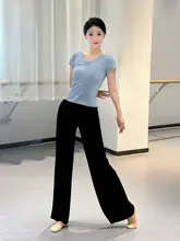 ダンスウェア【短袖・中国舞・古典舞・現代舞用・練習着】（セットアップ対応）