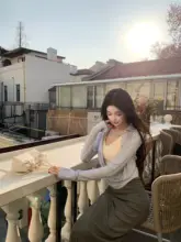 春季用 ニットトップス【落ち着いたネックデザイン・女性用・小柄向け】ロングスカート【フィット感・包臀タイプ】（セットアップ対応）