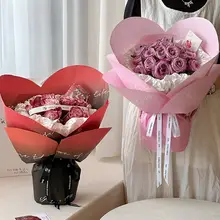 七夕向けハートデザイン包装紙【高級・シンプル・花束用】