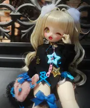 二次元カートゥーンBJDドール【小猫デザイン・髪型変更可能】