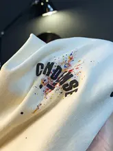 インクブロットデザインの半袖Tシャツ【アメリカンスタイル・ゆったりシルエット】