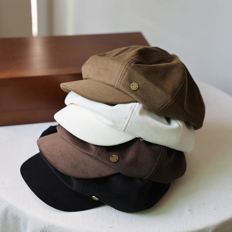 ベージュ帽子の選定ガイド：レトロ八角形ベレー帽の実用性と使用シーン