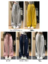ダークブルーアメリカンスタイルの速乾ワークパンツ【夏用・ゆったりしたストレートレッグ】（セットアップ対応）