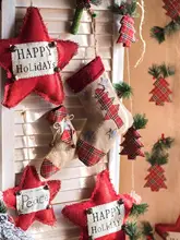クリスマスツリーオーナメント 置物 サンタ 鹿 ストッキング ホリデーデコ インテリア
