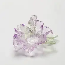 十二花神デザインの琉璃カップトレイ【茶席用・装飾アクセサリー・多様茶皿付き】