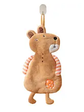 かわいい動物デザインの掛け式ハンドタオル【キッチン・バスルーム用・子供向け】