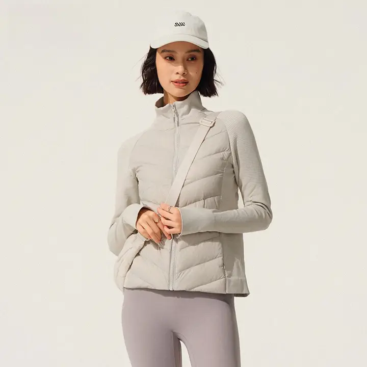 SW 90%白鹅绒入り 軽量防風ダウンジャケット【女性用・アウトドア・フィットネス】