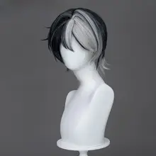 黒白陰陽色ショートウィッグ【コスプレ用・リアルな髪質・自然な仕上がり】