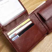 メンズ本革 財布 ショートファーストレイヤー牛革スモールマネークリップ