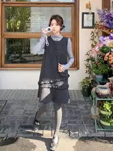 柔らかなフリルデザインのロング丈キャミワンピース【春用・小柄向け・スタイルアップ効果】（セットアップ対応）