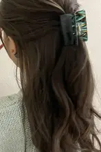 フランス輸入のグラデーションスクエアヘアクリップ【おしゃれなインス風】