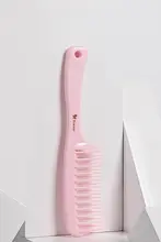 プラスチック製ダブルトゥースヘアブラシ【カール＆ストレート対応・スムーズな髪通り】