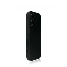 スマホケース iPhone 16 15 14 13 12 対応 レンズ保護一体型 フルカバー 耐衝撃 黒 レザー