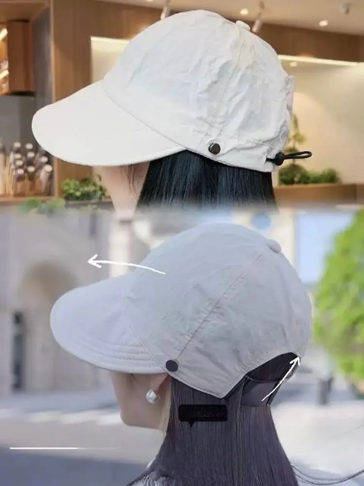 春夏用レディースアウトドアUVカット帽：大きなツバと速乾性が実用性を支える