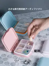 コンパクトな薬ケース【一週間分・大容量・持ち運び便利・密封設計】