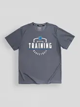 メンズ バスケットボールトレーニングTシャツ【通気性・速乾・ショートスリーブ・タマイズ可能】
