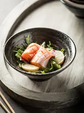 和風レトロ陶器の丼【スープ・ご飯用・クリエイティブデザイン・家庭用】