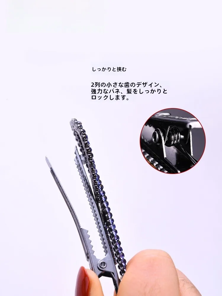 シンプルなリボンヘアクリップ：韓国風前髪・後頭部用の固定方法と実用性