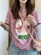 夏用コットン染めTシャツ【大きいサイズ・短袖・ゆったりシルエット・スタイリッシュデザイン】