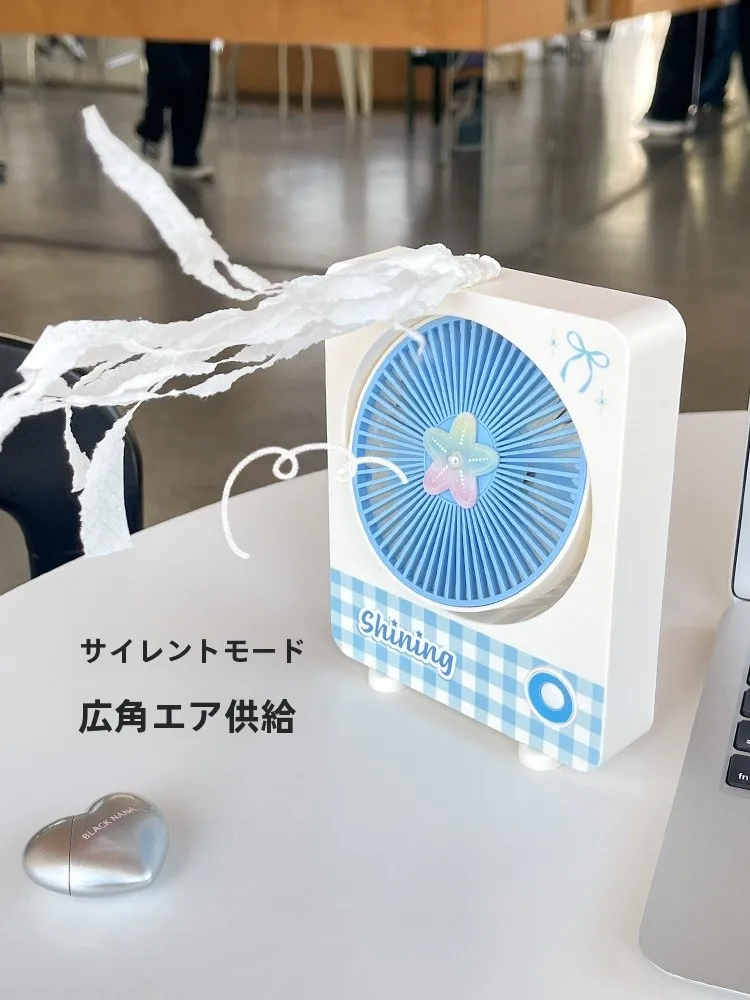 USBファン JJ5718：静音設計と可愛らしいデザインのポータブル小型ファン