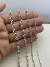 925純銀製 パールネックレス用延長チェーン【手作りDIY用・四角形ディテール】