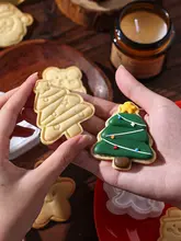 クリスマスクッキー型【立体3D・キャラクター・抜き型・DIYベーキングツール】