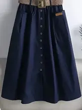 高腰デザインのAライン半身スカート【夏用・女性用・極上の柔らかさ・中丈・ファッション】