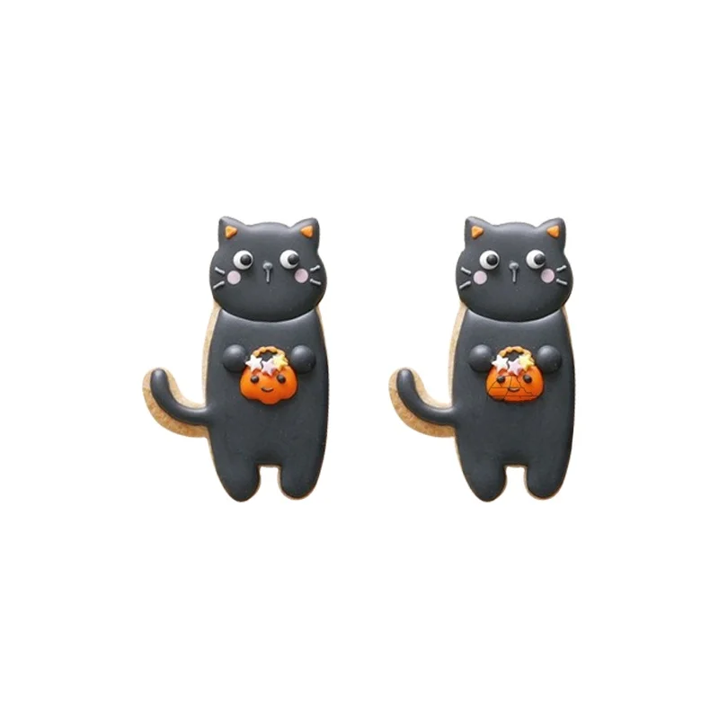 ハロウィン用クッキー型：3Dプリントデザインで楽しめる家庭向けバット・パンプキン・猫・ゴースト型抜き
