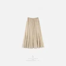 天然シルク使用のAラインスカート【透湿性・快適な着心地】