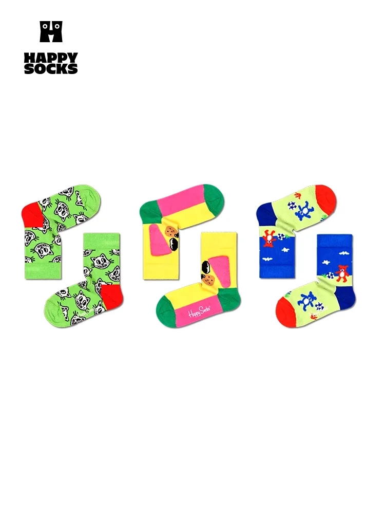 Happy Socks の個性的なキッズソックス：多巴胺デザインと四季通用の実用性