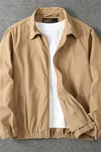 秋季用 アメリカンビジネスカジュアル メンズ翻領ジャケット【アウトドア作業服・水洗い可能・コットン素材】