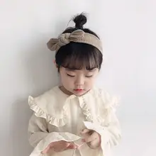 ヘアバンド ベビー キッズ ガールズ ストレッチコットンニット ストライプ うさぎ耳 かわいい 着回し 韓流