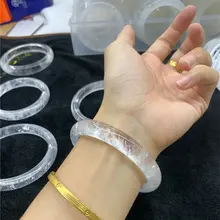 天然水晶の白水晶ブレスレット【女性用・透明感のあるデザイン・ギフトに最適】